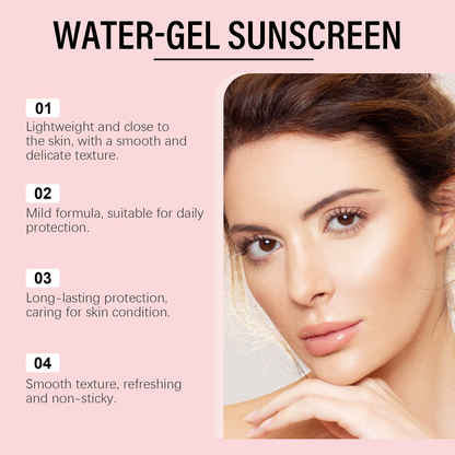 Softiding Sunglaze Water-Gel Sunscreen 🌞SPF50+ PA++++ – Probiotic & Ceramide-Infused Daily Moisturizer with Broad-Spectrum UV Protection