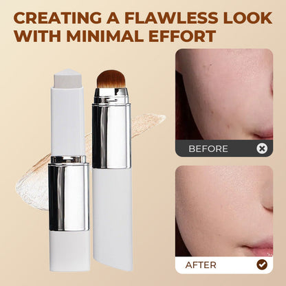 🎉BUY 1 GET 1 FREE🎉[OFFICIAL PRODUCT] Softiding Cover Cream Stick V w/ Detachable Brush - Korean Skin Care Color-Changing Foundation Stick with Collagen Capsules (0.45 oz)