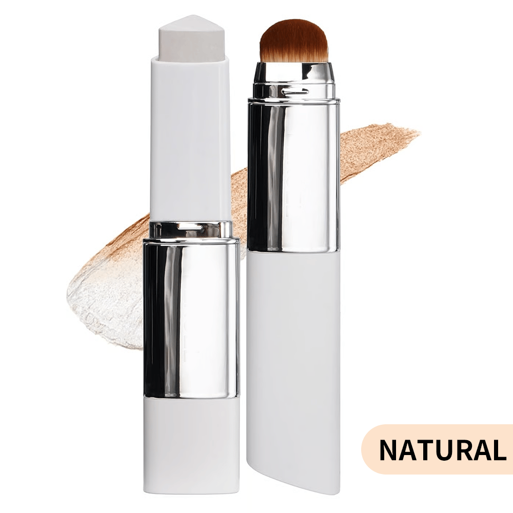 🎉BUY 1 GET 1 FREE🎉[OFFICIAL PRODUCT] Softiding Cover Cream Stick V w/ Detachable Brush - Korean Skin Care Color-Changing Foundation Stick with Collagen Capsules (0.45 oz)