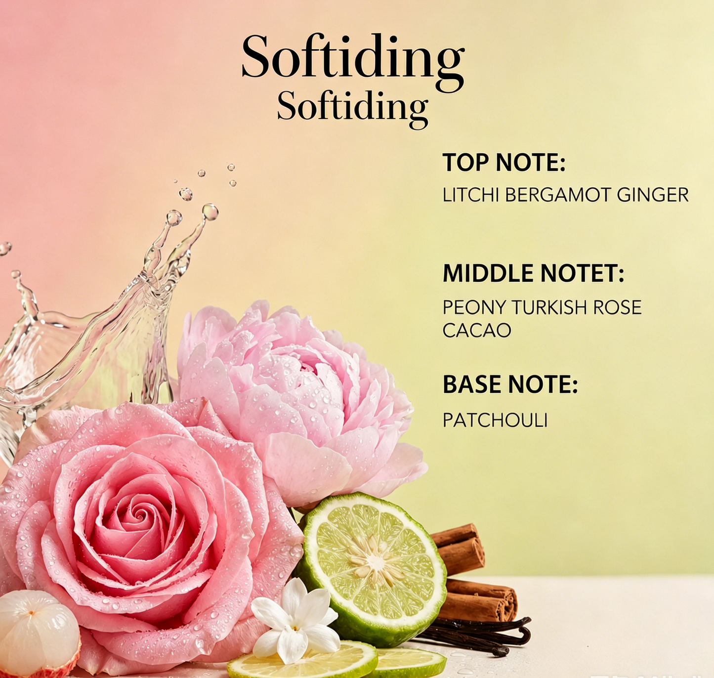 Voyage Nova Lychee Rose & Peony Extrait de Parfum