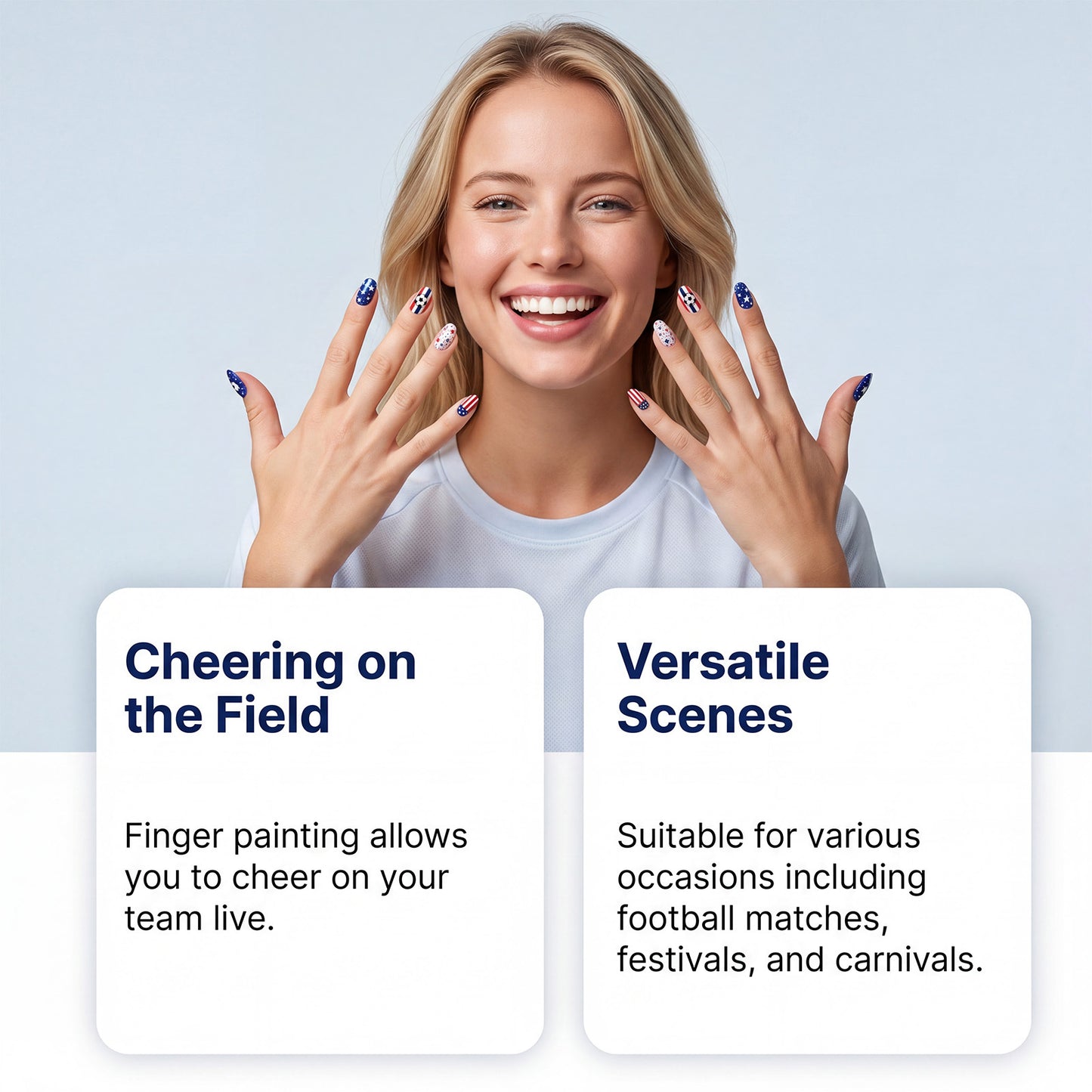 🎨World Cup 12-color fan-themed nail ✨painting brush - Quick-drying nail art brush for 🥇DIY finger swirls for parties and festivals
