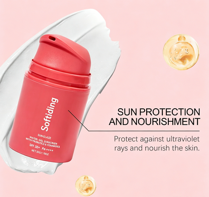 Softiding Sunglaze Water-Gel Sunscreen 🌞SPF50+ PA++++ – Probiotic & Ceramide-Infused Daily Moisturizer with Broad-Spectrum UV Protection